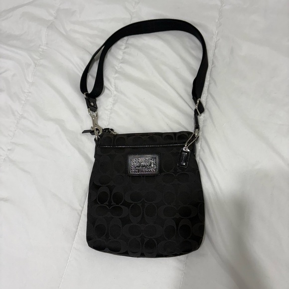 Coach Black Signature Crossbody Bag - Picture 1 of 3